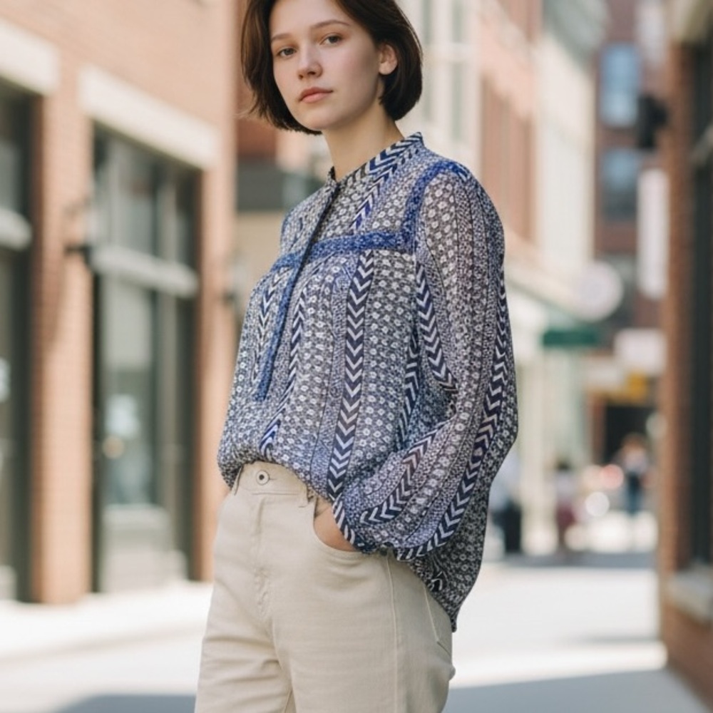 Lucky Brand Beaded Tunic